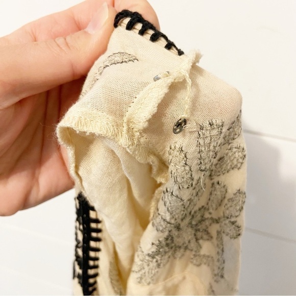 Free People | India Gauze Embroidered Marina High/Low Dress Size XS - Picture 9 of 15